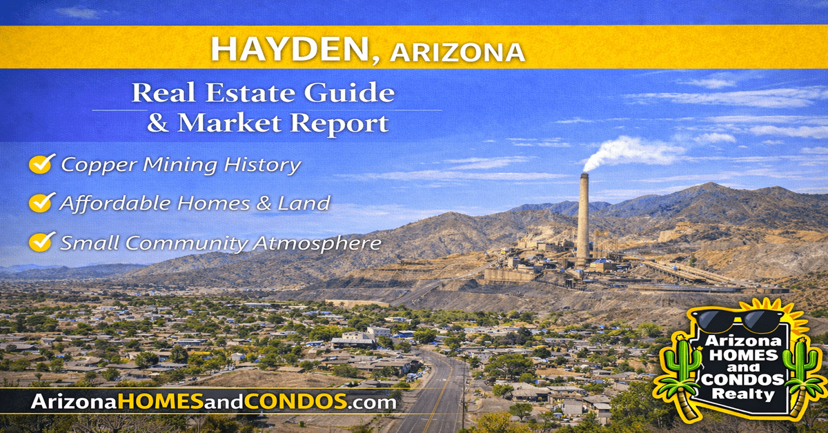 Hayden Arizona real estate overview: town and surrounding hills
