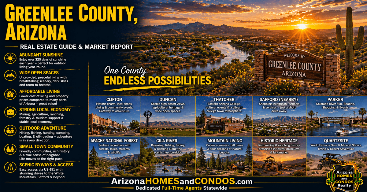 Greenlee County Arizona real estate: homes in Clifton, Morenci and Duncan