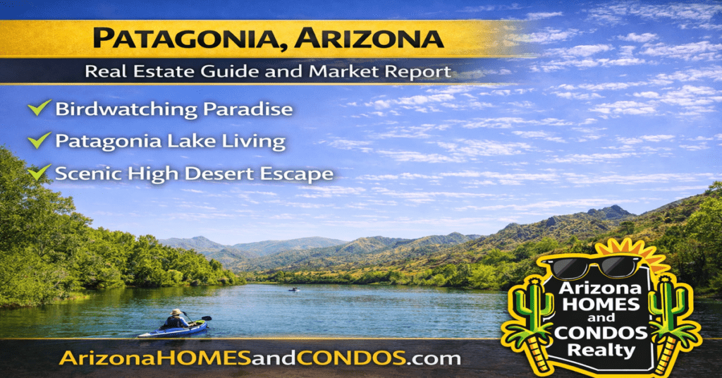 Patagonia Arizona real estate guide and market report featuring small town homes scenic landscape and nature focused living