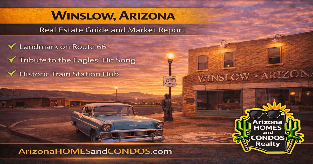 Winslow AZ market report, October 2026: Winslow Arizona real estate prices for Winslow homes for sale