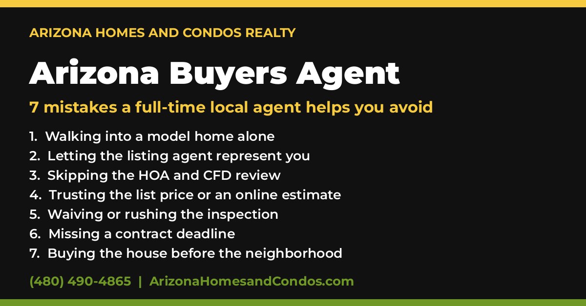 Arizona buyers agent: how a full-time real estate agent helps you avoid 7 costly buyer mistakes